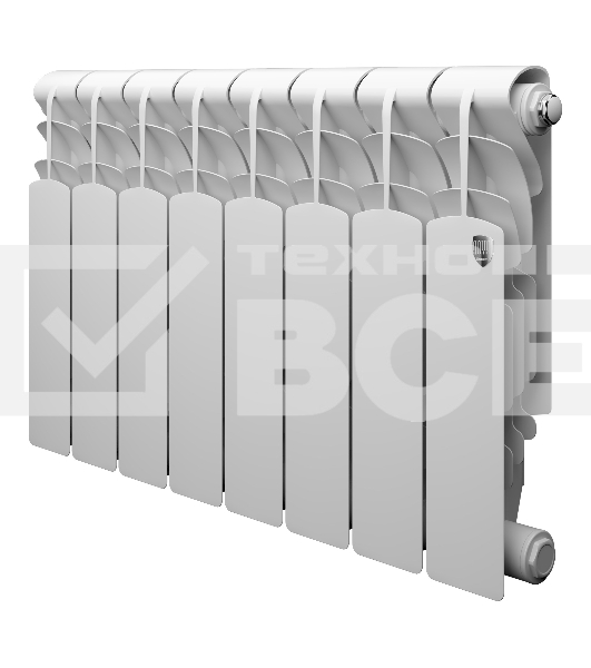 Радиатор алюминиевый Royal Thermo Revolution A 350 - 8 секц.