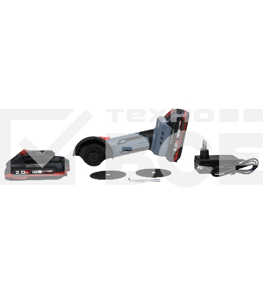 Угловая шлифовальная машина аккумуляторная бесщеточная МИНИ УШМ ProfiPower DGA-18B (18В, 76мм, Li-ion-2шт, 2.0А·ч, 0-20000об/мин, З/У,в кейсе) E0240