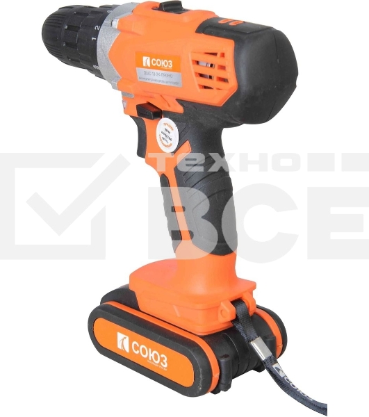 Дрель-шуруповерт Союз ДШС-18-2К-ПРОМО аккум. патрон:быстрозажимной (кейс в комплекте)