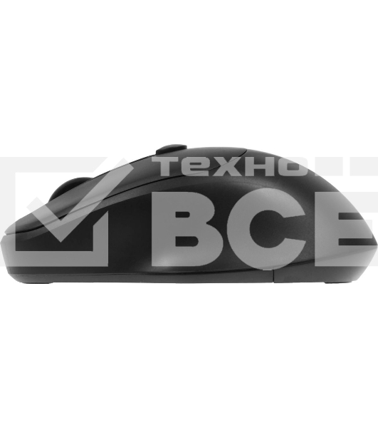 Мышь беспроводная Defender Feam MM-296 черный, 1600 dpi, радиоканал, USB, кнопки - 4