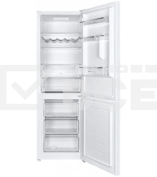 Холодильник Maunfeld MFF185SFW белый двухкамерный 213/104л морозилка снизу