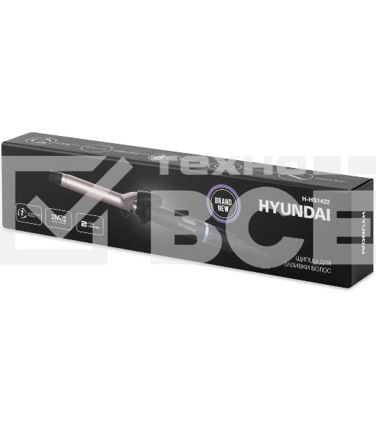 Щипцы для завивки волос Hyundai H-HS1422 черный, 25 мм, 200 °C, 6 режимов