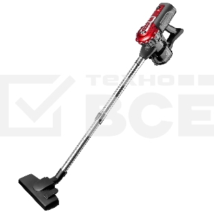 Пылесос вертикальный BRAYER BR4268 серый/красный, питание от сети, 185 Вт, уборка сухая, пылесборник 0,8 л