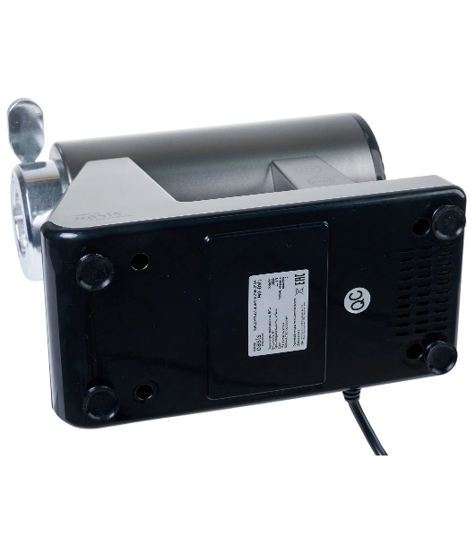 Мясорубка электрическая OASIS MG-DM1 серый, 2500 Вт, 1.5 кг/мин, реверс, защита от перегрузки, металлический лоток, насадки - 8