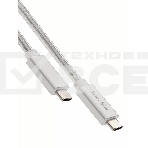 Кабель USB 3.1 Type Cm -- Cm IC 5А 10Gbs длина 1M, Telecom <TC420S> серебряный, фото3