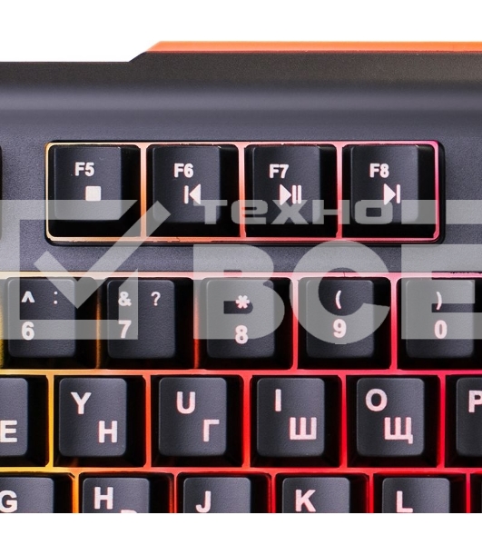 Клавиатура Oklick 717G проводная, USB, черный/серый