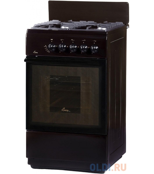 Плита Комбинированная De Luxe 606040.00гэ-003(кр) ЧР черный (стеклянная крышка) реш.чугун