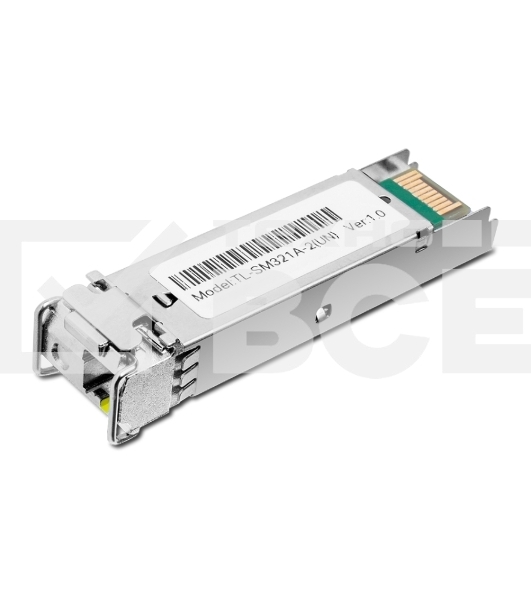 Модуль SFP TP-Link 1000Base-BX WDM Bi-Directional SFP module, TX: 1550 nm and RX: 1310 nm, 1 LC Simplex port, up to 2 km transmission distance in 9/125 μm SMF (Single-Mode Fiber), Supports Digital Diagnostic Monitoring (DDM).