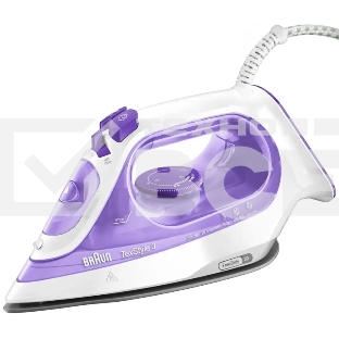 Утюг Braun SI3042VI фиолетовый/белый, 2350 Вт, 45 г/мин, 160 г/мин, 270 мл