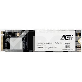 Накопитель SSD AGI AI298, 4Tb, PCIe 3.0 x4, M.2 2280, NVMe, R/W 2400/1800