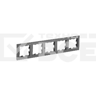 Рамка 5-местная IEK BRITE РУ-5-БрГ BASE графит
