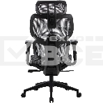 Кресло компьютерное Cactus CS-MC555-GY черный/серый, сетка, фото8