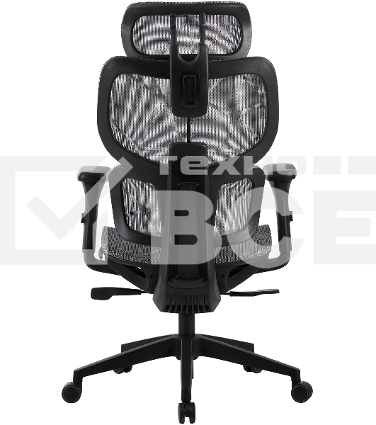 Кресло компьютерное Cactus CS-MC555-GY черный/серый, сетка