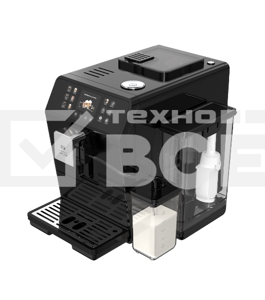 Кофемашина автоматическая BQ CM6001 чёрный, исп. кофе - зерновой/молотый, 1,5 л, 1450 Вт, 19 бар