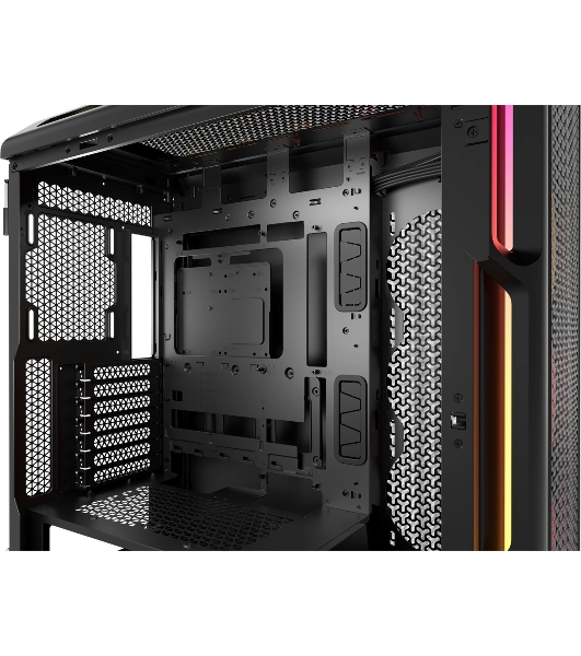 Корпус без блока питания Case Corsair iCUE LINK 5000T LX RGB, Midi-Tower, TG, 3x120мм RGB, 4xUSB-A 3.2, 1xUSB 3.2 Type-C, E-ATX, ATX, mATX, mITX Black