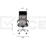 Офисное кресло Chairman 700 экопремиум черный/сетка н.м., фото2