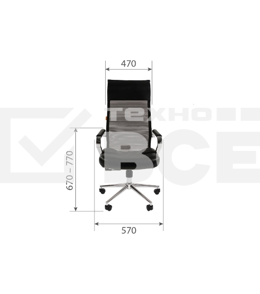 Офисное кресло Chairman 700 экопремиум черный/сетка н.м.