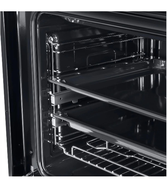 Шкаф духовой электрический Maunfeld EOEH.5811B, встраиваемый, 59л, дверца с 2 стеклами, черный