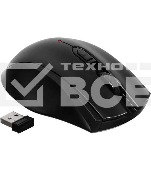 Мышь беспроводная Acer OMR030 черный, 1600 dpi, радиоканал, USB, кнопки - 4