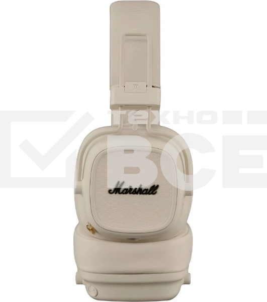 Беспроводные/проводные наушники Marshall Major V бежевый, накладные, Bluetooth + проводной, беспроводная зарядка, до 100 ч