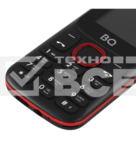 Мобильный телефон BQ 1848 Step+ черный/красный