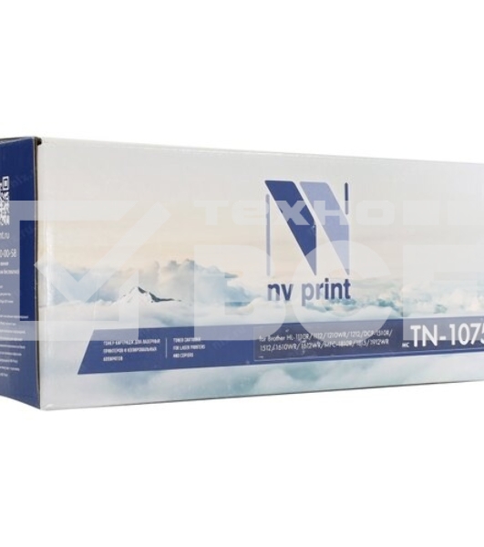 Картридж NV Print NV-TN1075T (тип TN-1075) Black черный, 1000 стр., для Brother HL-1110R/1112/1210WR/1212/DCP-1510R/1512/1610WR/1612WR/MFC-1810R/1815/1912WR