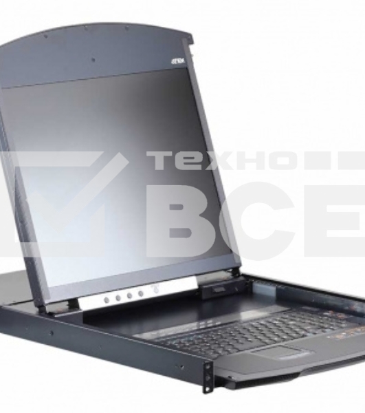 KVM консоль с переключателем ATEN 1L/1R 16p C5 D.Rail LCD KVM over IP SW