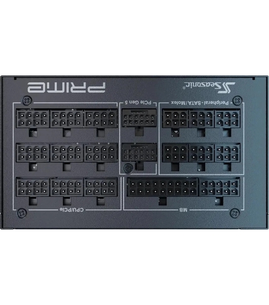 Блок питания Seasonic ATX 1600W Prime PX-1600 Gen.5 80 PLUS platinum (20+4pin) APFC 135мм fan 18xSATA Cab Manag RTL