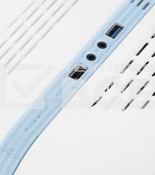 Компьютерный корпус GameMax Centauri, без БП, (ATX,Бело-голуб,USB 3.0, Зак.стек.,1*120мм. RGb, пыл.фильтр), белый/синий