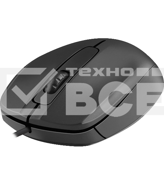Мышь проводная Defender Alpha MB-507 черный, 1000 dpi, USB, кнопки - 3
