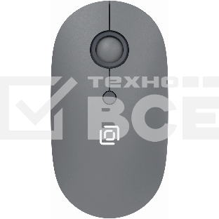 Мышь беспроводная Oklick 408MW графитовый, 1600 dpi, радиоканал, USB, кнопки - 4
