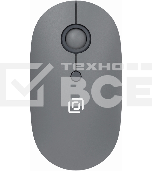 Мышь беспроводная Oklick 408MW графитовый, 1600 dpi, радиоканал, USB, кнопки - 4