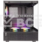 Компьютерный корпус 1STPLAYER MIKU Mi7-A Black / ATX / 3x120mm LED fans / Mi7-A-BK-2F1R-1F1, фото5