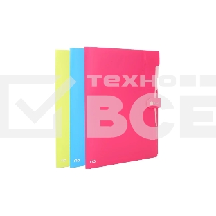 Папка-портфель Deli Rio EB40102 8 отделений, A4 полипропилен 0.6мм, ассорти