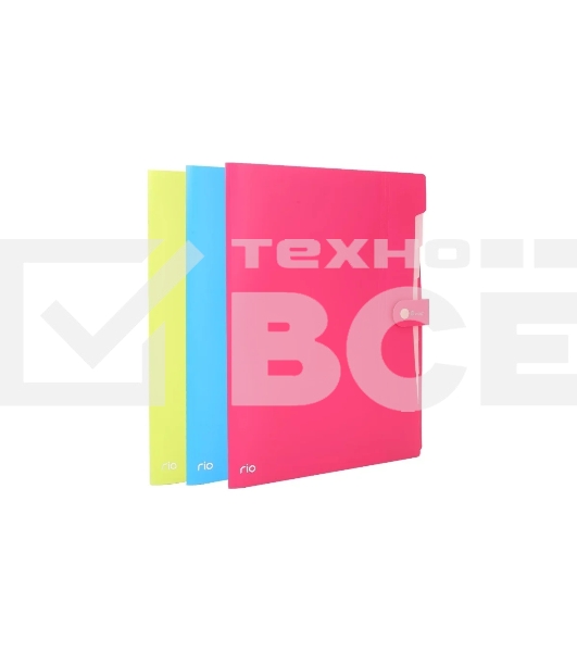 Папка-портфель Deli Rio EB40102 8 отделений, A4 полипропилен 0.6мм, ассорти