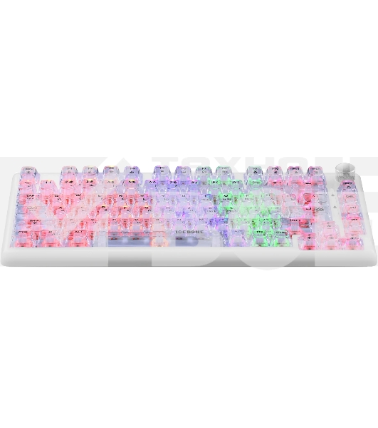 Механическая клавиатура Defender Icebone GK-354 RU,прозрач,81кн+FN,радуж,1.5м_1