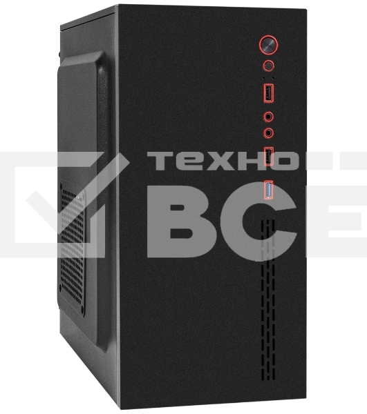 Компьютерный корпус Minitower ExeGate BAA-403U-AA500 (mATX, БП AA500 с вент. 8см, 2хUSB/1хUSB 3.0, HD Audio, черный)
