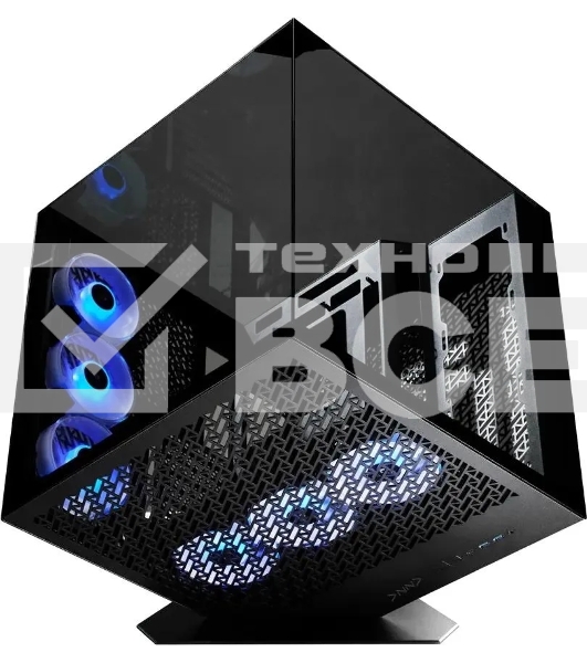 Компьютерный корпус Azza CUBE PLUS черный без БП ATX 6x120мм 2xUSB 3.0 1xUSB3.1 audio bott PSU