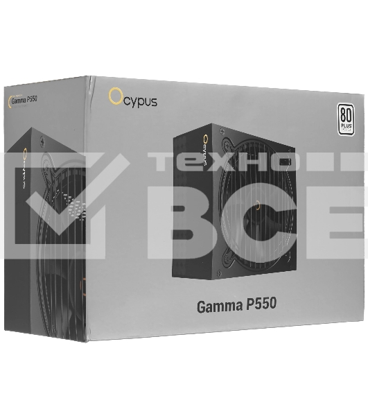 Блок питания Ocypus Gaммa P550 BK (Gaммa-P550-W1HDBK024X-EU), 550Вт, 80 PLUS, 120мм, черный