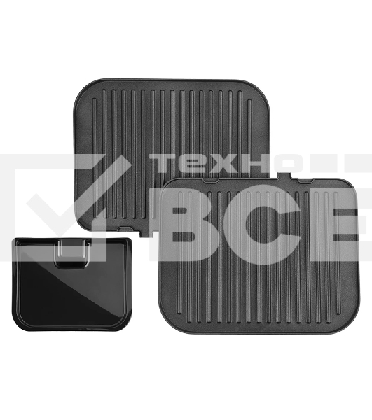 Гриль электрический KITFORT KT-1652 черный/серый, 2100 Вт