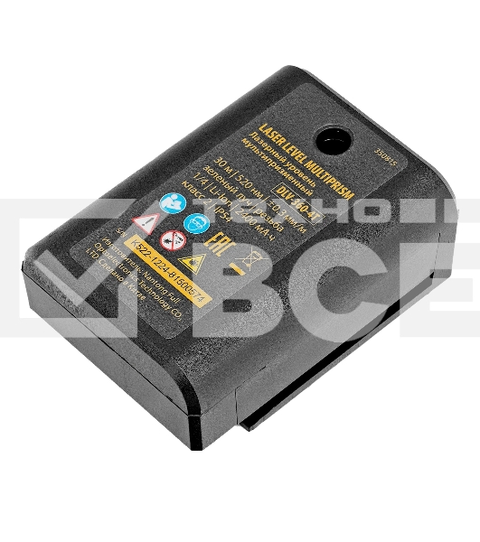 Лазерный уровень мультипризменный Denzel DLV 360-4T, 30 м, зеленый луч, Li-Ion 2,4 Aч, штатив