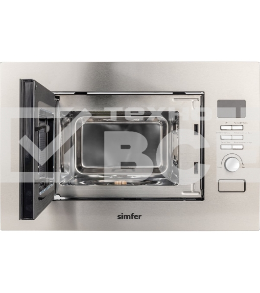 Встраиваемая микроволновая печь SImfer MD2714 22л,1150Вт, гриль, нержавеющая сталь