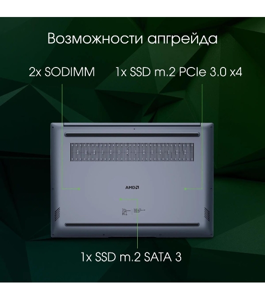 Ноутбук Digma Pro Pactos 16 DN16P3-8CXW01 темно-серый Core i3 1215U 8Gb SSD 256Gb Intel UHD Graphics 16' IPS WUXGA (1920x1200) Windows 11 Professional WiFi BT Cam 5500mAh