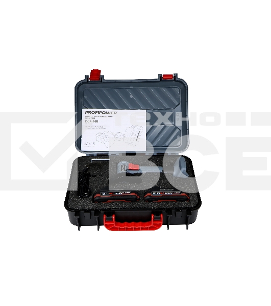 Угловая шлифовальная машина аккумуляторная бесщеточная МИНИ УШМ ProfiPower DGA-18B (18В, 76мм, Li-ion-2шт, 2.0А·ч, 0-20000об/мин, З/У,в кейсе) E0240