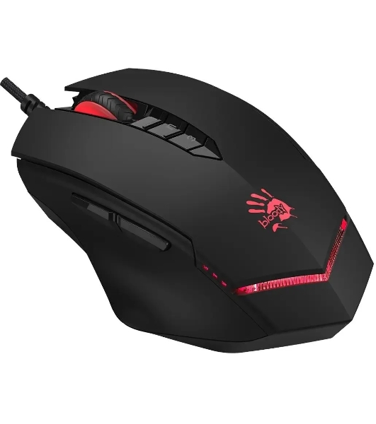 Мышь проводная A4Tech Bloody V8 черный, 3200 dpi, USB, кнопки - 8