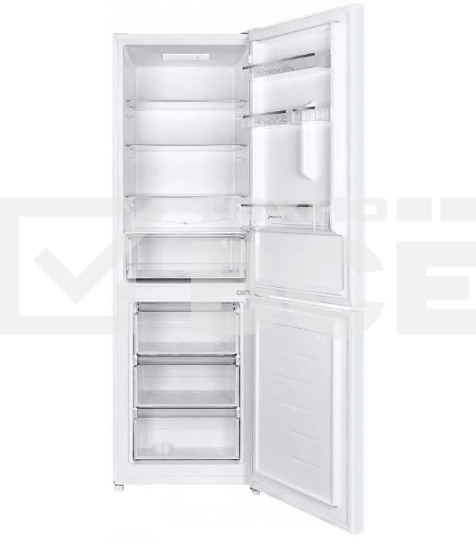 Холодильник Maunfeld MFF185SFW белый двухкамерный 213/104л морозилка снизу