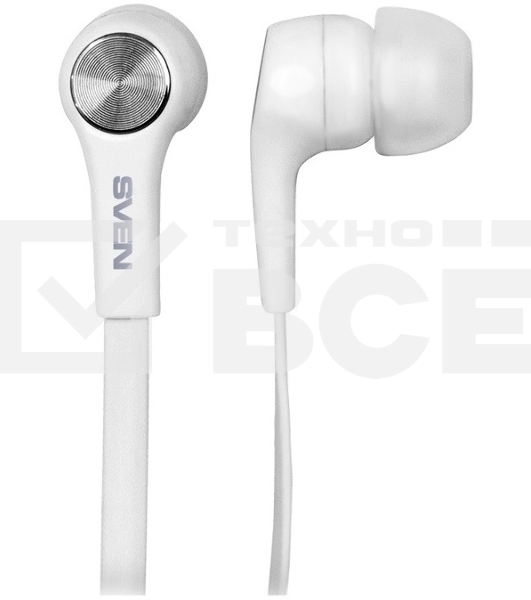 Наушники внутриканальные с микрофоном SVEN E-211M белый