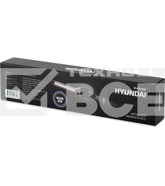 Щипцы для завивки волос Hyundai H-HS1422 черный, 25 мм, 200 °C, 6 режимов