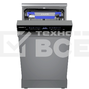 Посудомоечная машина Maunfeld MWF45331S, серебристый, 45 см, 10 компл., 49 дБ, класс A++