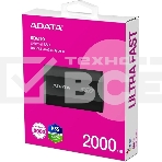 Внешний SSD ADATA SD810, 2TB, USB 3.2 Gen 2x2 Type-C, R/W 2000/2000, черный, фото3